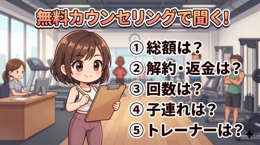 無料カウンセリングで聞くべき5つの質問