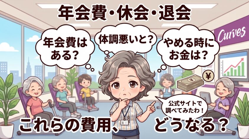 年会費・休会・退会にかかる費用