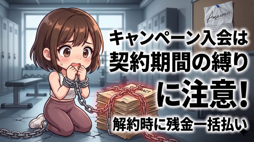 キャンペーン入会は契約期間の縛りがある