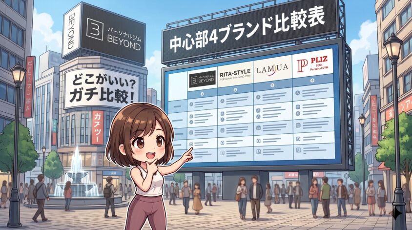 中心部4ブランド比較表