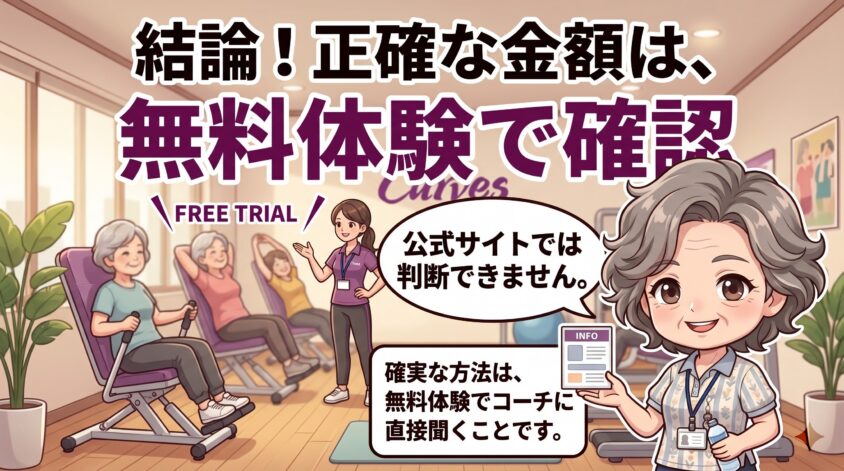 正確な金額は、無料体験で確認