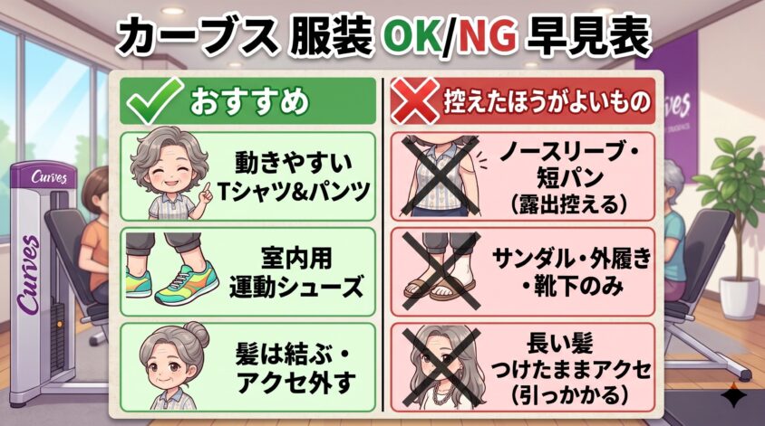 服装OK/NG早見表