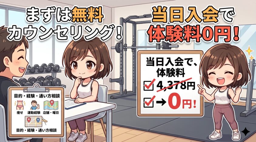 無料カウンセリング・体験の流れ