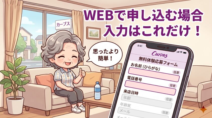 WEBで申し込む場合