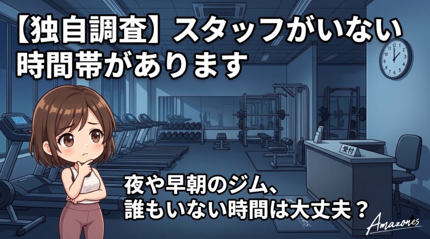スタッフがいない時間帯