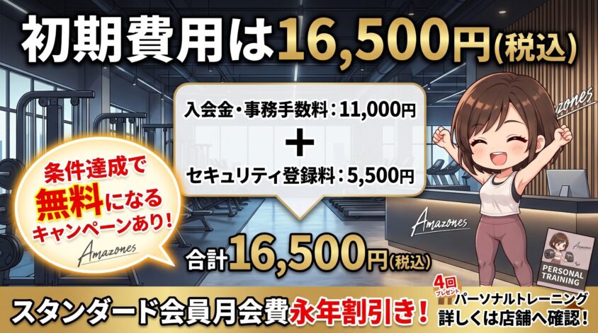 初期費用は16,500円(税込)