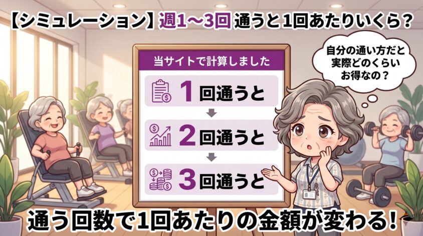 週1〜3回通うと1回あたりいくら?