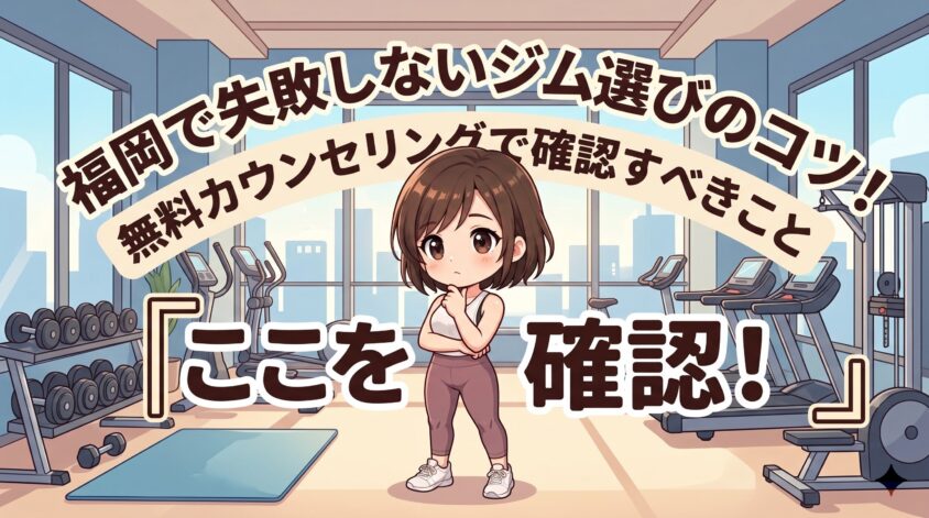福岡で失敗しないジム選びのコツ