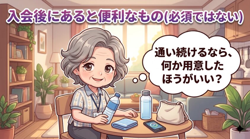 入会後にあると便利なもの