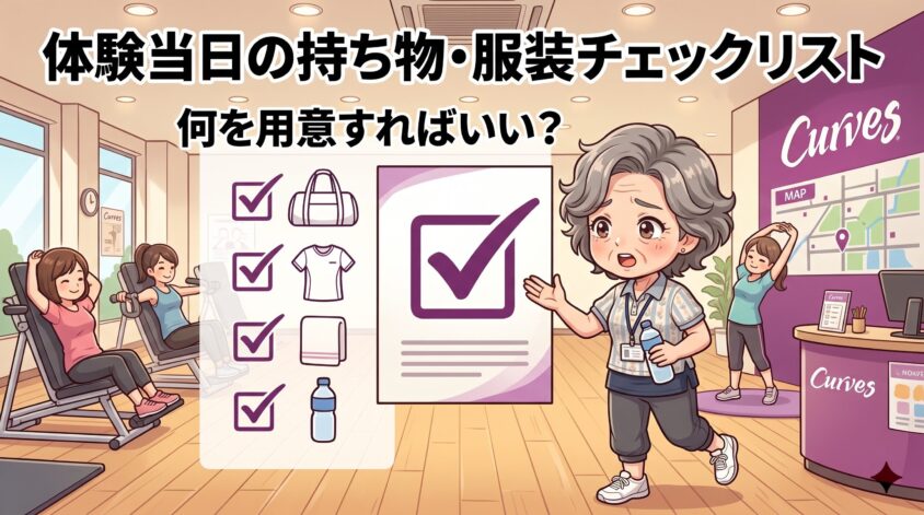 体験当日の持ち物・服装チェックリスト