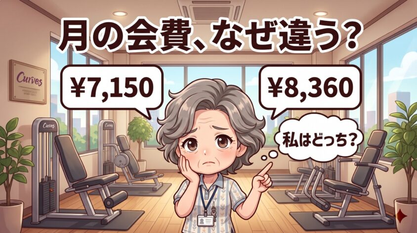 月会費が7,150円〜8,360円と幅があるのはなぜ?