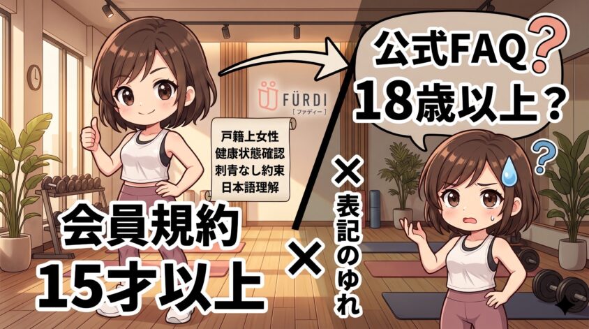 入会資格は「15才以上」。ただし公式FAQでは「18歳以上」