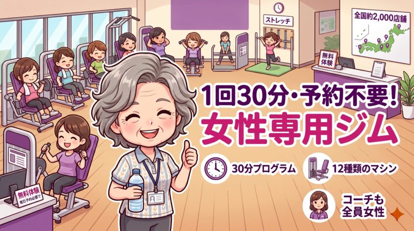 1回30分・予約不要の女性専用ジム