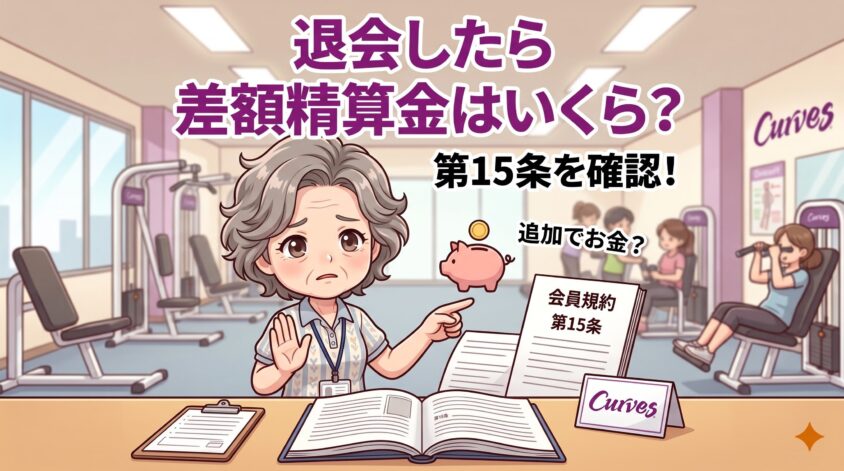 途中で退会したら差額精算金はいくら?
