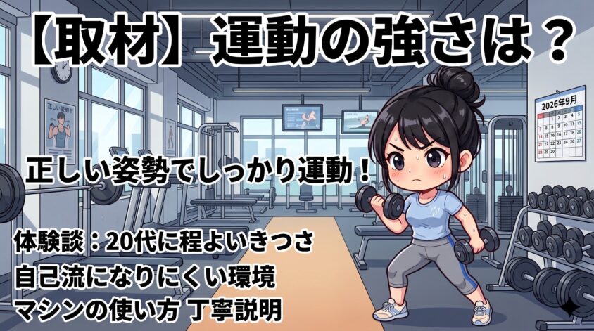 取材した1店舗で、運動の強さはどうだったか