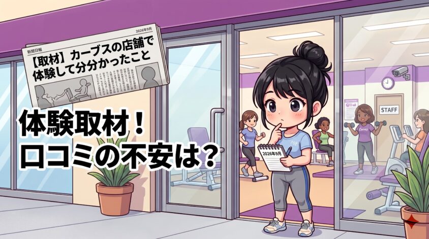 【取材】カーブスの店舗で体験して分かったこと