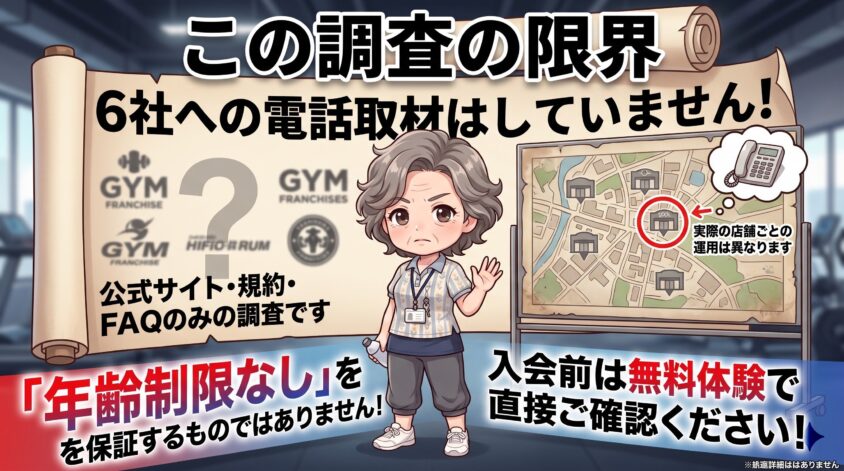 この調査の限界