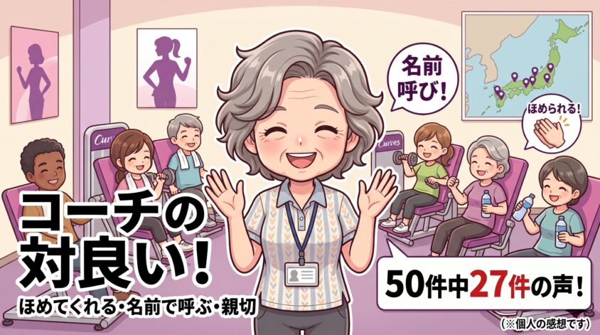 コーチ・スタッフの対応が良い