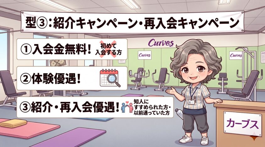 紹介キャンペーン・再入会キャンペーン