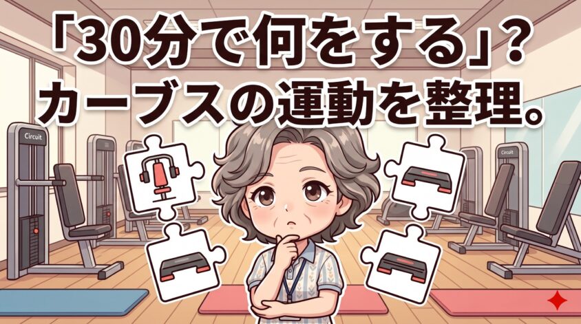 カーブスの運動は「30分で何をする」のか