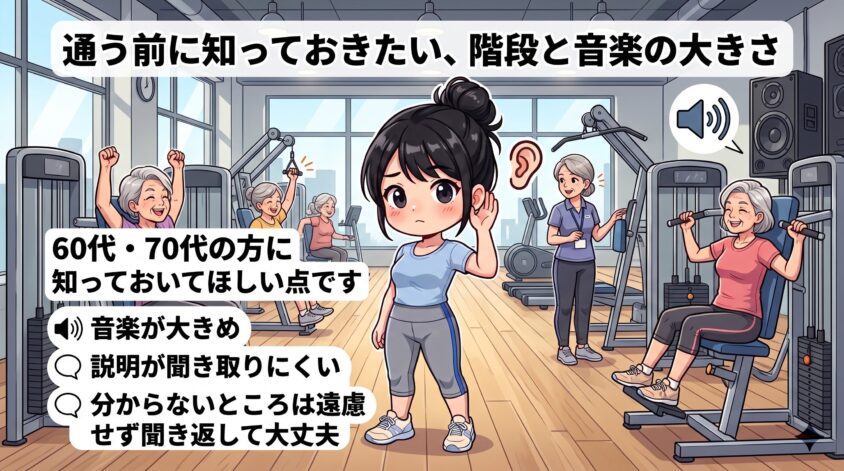 通う前に知っておきたい、階段と音楽の大きさ
